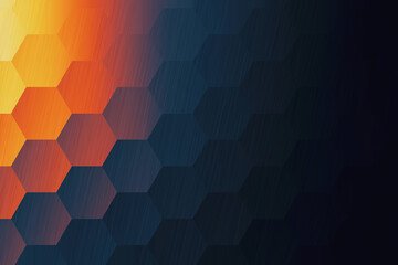 Abstract Hexagon, Honeycomb Pattern with Gradient Colors for Modern Design, Creative Backdrops, and Digital Art Applications