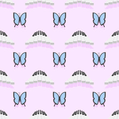 Seamless Pattern Abstract Elements Concert, Performance, Music Piano Keys Notes Vector Design Style Background Illustration Texture For Prints Textiles, Clothing, Gift Wrap, Wallpaper, Pastel