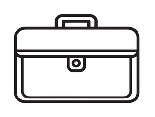 Modern two dimensional business briefcase vector icon illustration