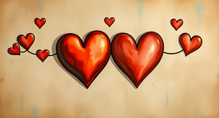 romantic illustration, pink hearts background, wedding background, romantic pattern, valentine poster, love celebration, glowing hearts, soft romantic background, romantic gradient, love wallpaper, co