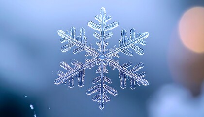 Beautiful Snowflake on a Windowpane.