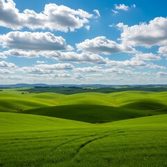 Fototapeta premium “Clouds Adrift, Silence Beneath”