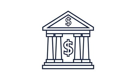 bank icon, financial institution icon, money icon, finance icon, savings icon, banking symbol, cash icon, building icon, business icon, economy icon, financial icon, currency icon, dollar icon, credit