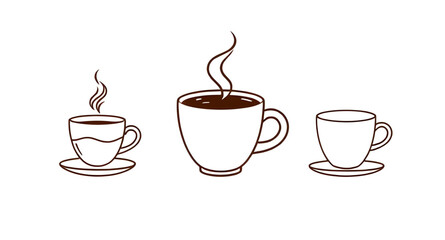 coffee cup line art, coffee line drawing, minimalist coffee icon, coffee mug outline, tea cup line art, hot drink icon, caffeine symbol, barista design, espresso cup, cappuccino line art, latte icon, 