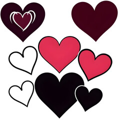 hearts background