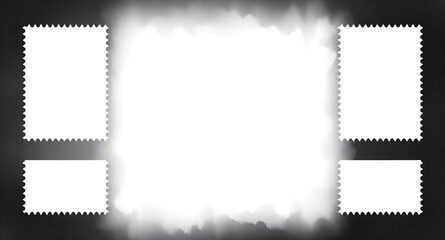 blank stamp border, stamp edge texture, collection of postage stamps, empty stamp frame, old-fashioned stamp border, postal frame collection, retro stamp edge set, perforated stamp design, postal temp