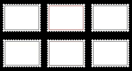 stamp label border, decorative stamp frame, grunge stamp border, postal design element, stamp silhouette set, stamp outline vector, postage frame border, stamp border template, vintage stamp icon, bla