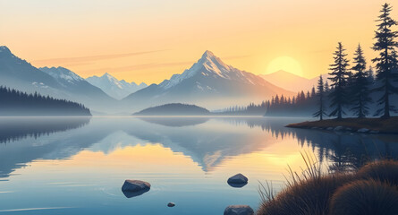 nature lake background, turquoise mountain lake, scenic wallpaper mountains, calm water lake wallpaper, mountain and sky background, natural lake scenery, misty mountains with lake, tranquil nature wa