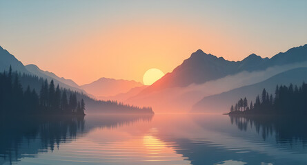 outdoor wallpaper with lake, wilderness lake and mountains, dreamy lake background, clear water lake wallpaper, mountain valley with lake, lake sunset wallpaper, mountain horizon with water, mountain 
