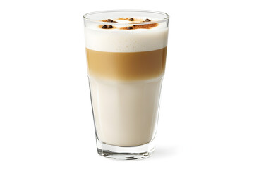 Hot Coffee Beverage with Foam and Coffee Bean Garnish