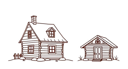 sketch wooden house, forest hut drawing, rustic house outline, village hut sketch, cottage art sketch, rural cabin drawing, lodge hand drawn, vintage cabin sketch, wooden shack pencil drawing, house w
