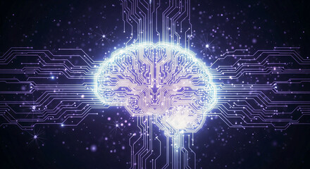 human brain with gears