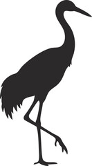 Obraz premium crane, Represent longevity and happiness, vector, transparent background