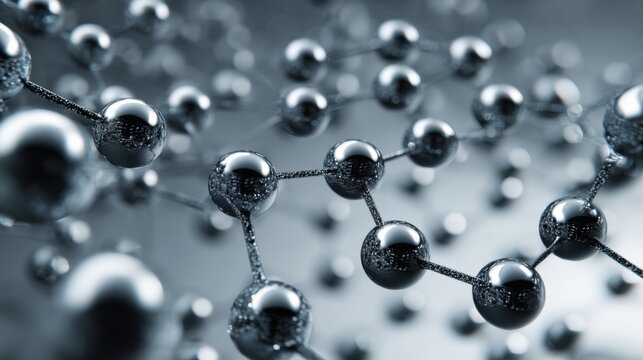 metallic spheres molecular network
