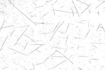 Black grunge dust texture with scratches and distressed noise effect on white background vector illustration.