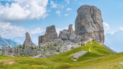 Cinque Torri Scenery, Dolomites Italy
