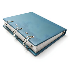 A ring binder file shown on a white background, used for organizing and securely storing punched
