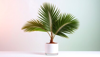 Beautiful Palm Plant in Pot.