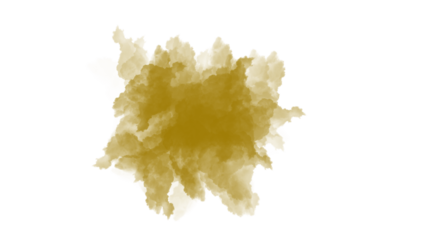 This is a golden brown smoke cloud isolated on white background, creating a mysterious and ethereal effect. It is perfect for adding drama to your designs.