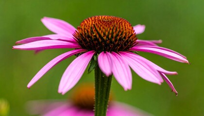 Beautiful Pink Coneflower in Bloom.