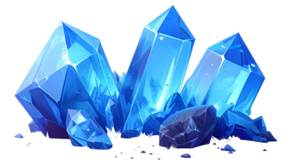 Cluster of vibrant blue crystals nestled in dark mineral deposits