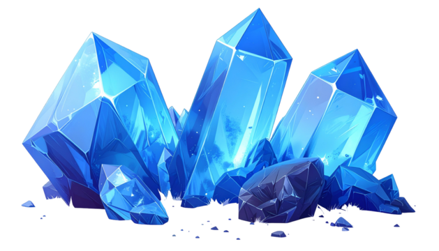 Cluster of vibrant blue crystals nestled in dark mineral deposits