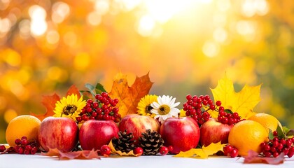Autumn Harvest Bounty Display.