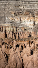 Views of cappadocia with rocks and valleys