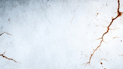 Obraz premium Cracked concrete surface with subtle rust stains, ideal for backgrounds in architectural designs