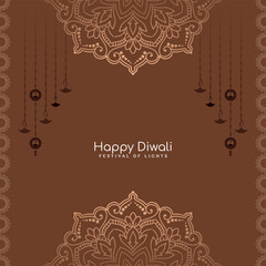 Happy Diwali Indian religious festival background