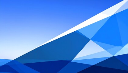 Abstract Blue Geometric Design.