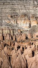 Views of cappadocia with rocks and valleys