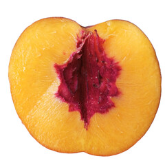 half a peach without a pit