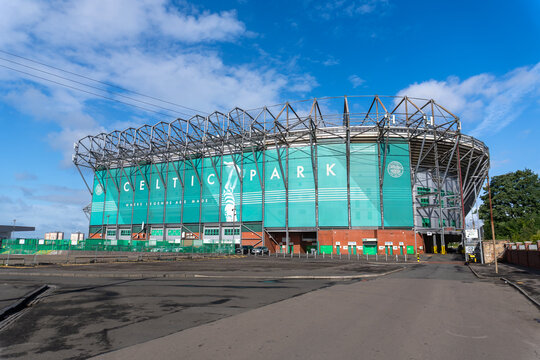 Celtic Park stadium is the home of Celtic Football Club in Glasgow, Scotland