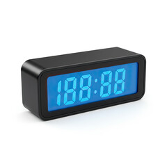 digital alarm clock isolated on white