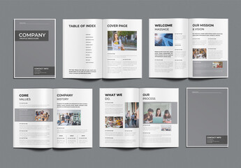 Company Profile Brochure Template Design