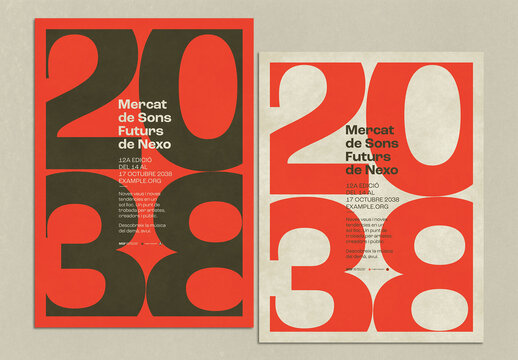 Contemporary Typographic Event Flyer Template