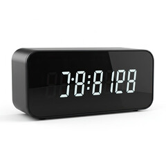 digital alarm clock isolated on white