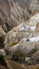 Views of cappadocia with rocks and valleys
