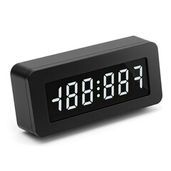 digital alarm clock isolated on white