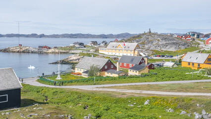 Colorful Seaside Architecture in Nuuk, Greenland