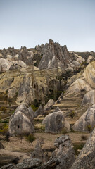 Views of cappadocia with rocks and valleys