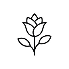 black and white flower