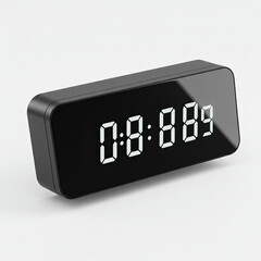 digital alarm clock isolated on white