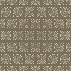 Seamless geometric pattern with circles resembling abstract targets