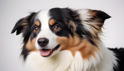 Fototapeta premium Happy Australian Shepherd Dog Portrait