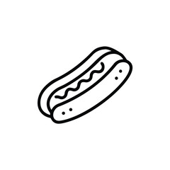 hot dog vector illustration