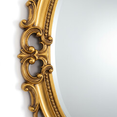 wall mirror isolated on white background
