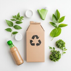 Sustainable Packaging Arrangement with Green Elements and Recyclable Materials