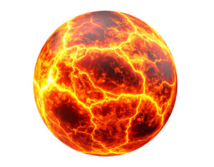 burning ball with fire